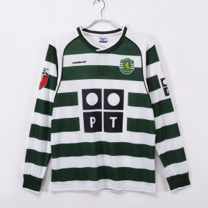 Sporting CP:s hemmatröja 2001-2003 Långa ärmar