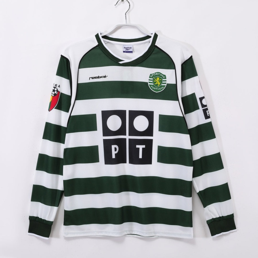 Maillot Sporting CP Domicile 2001-2003 Manches Longues