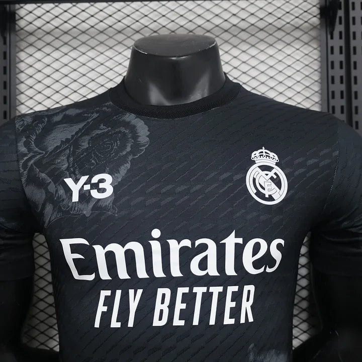 Fotbollströja Real Madrid Y3 Svart 2024-2025