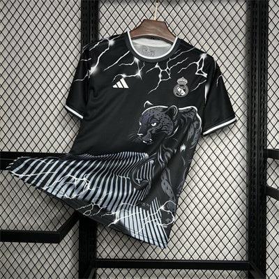 Real Madrid Svart & Grå Panther Fotbollströja 2024/25