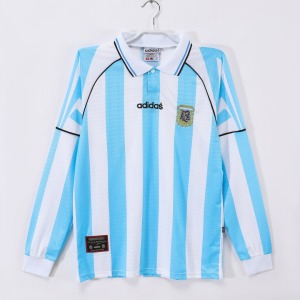 Argentina Hemmatröja 1998 Retro Långa Ärmar