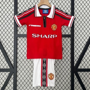 Fotbollströja Manchester United Barn 1998-1999 Retro