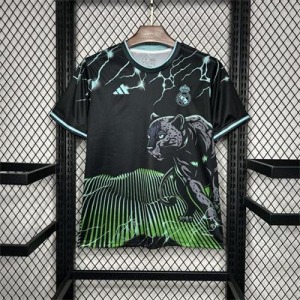 Fotbollströja Real Madrid 2024/25 Svart och Grön Special Edition