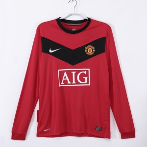 Fotbollströja Manchester United Hemma 2010 Långa Ärmar
