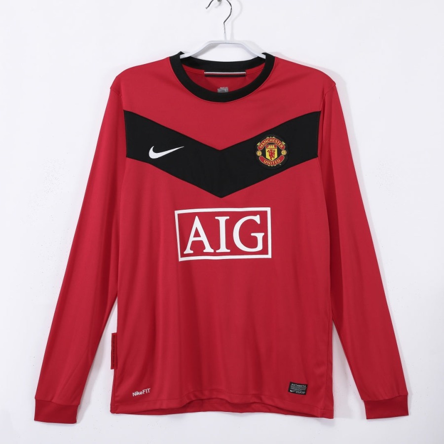 Fotbollströja Manchester United Hemma 2010 Långa Ärmar