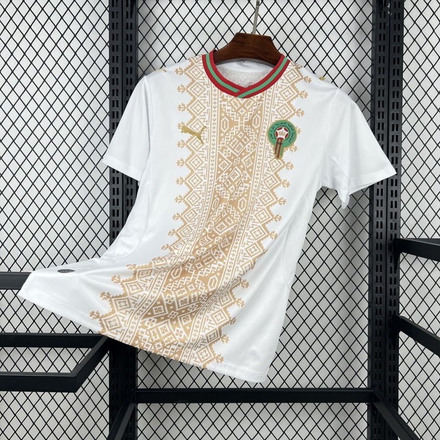 Maillot Maroc Blanc Extérieur Coupe du Monde 2026
