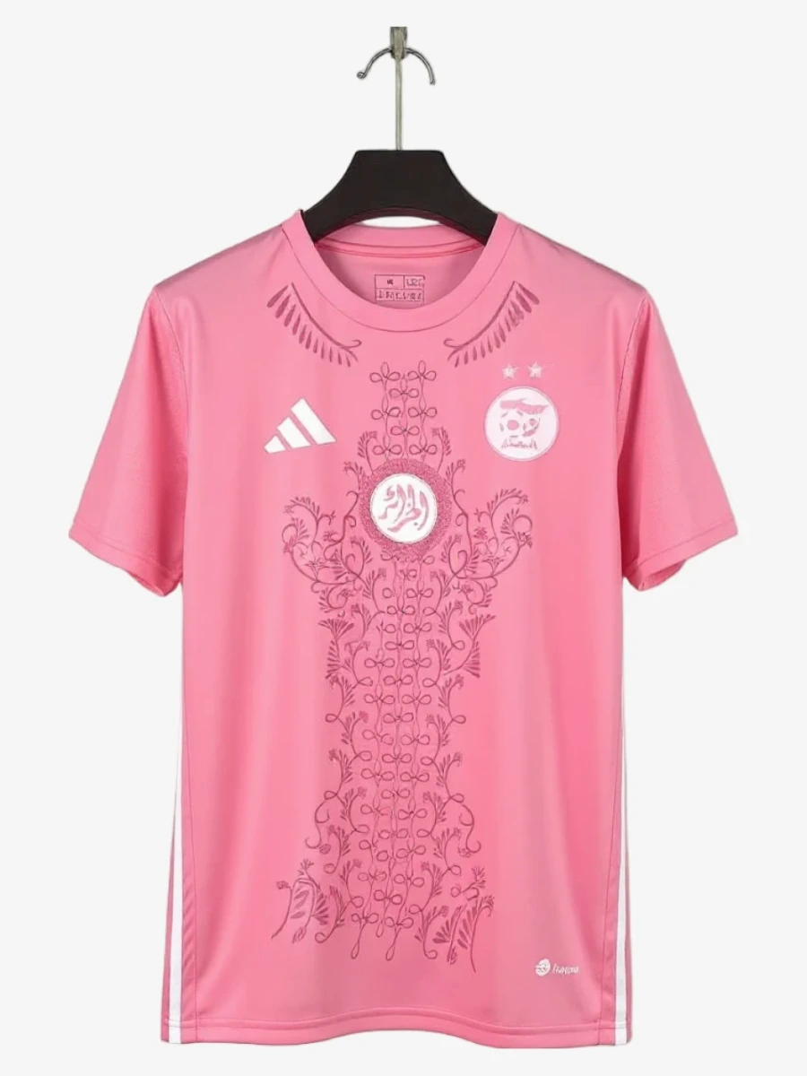 Maillot Algérie 2025-2026 Rose Premium