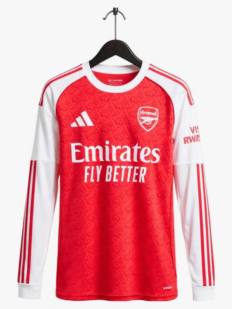 Fotbollströja Arsenal Hemma Långa Ärmar 2025-2026