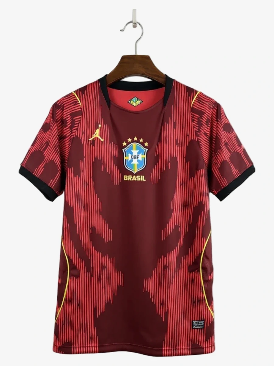 Fotbollströja Brasilien 2026 Röd Premium Edition
