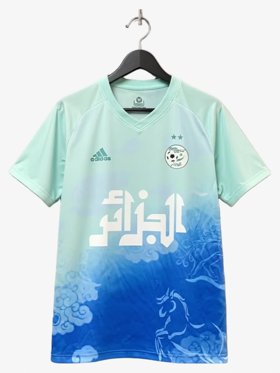Fotbollströja Concept Algeriet Blå Gradient Edition 2024-2025