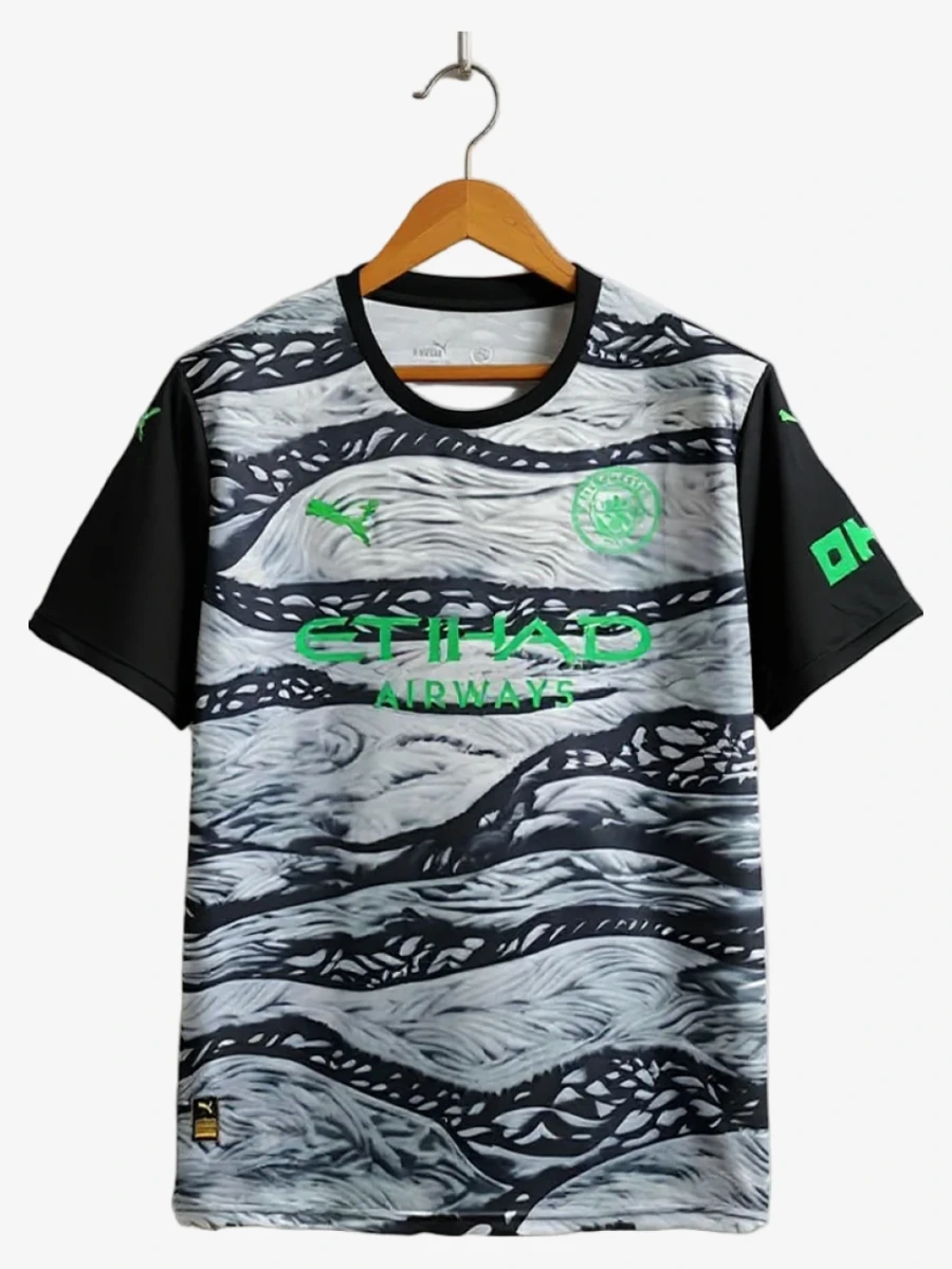 maillot-concept-manchester-city-edition-noir-gris-2025-2026 studio v12 Koncepttröja Manchester City Svart Grå Edition 2025-2026