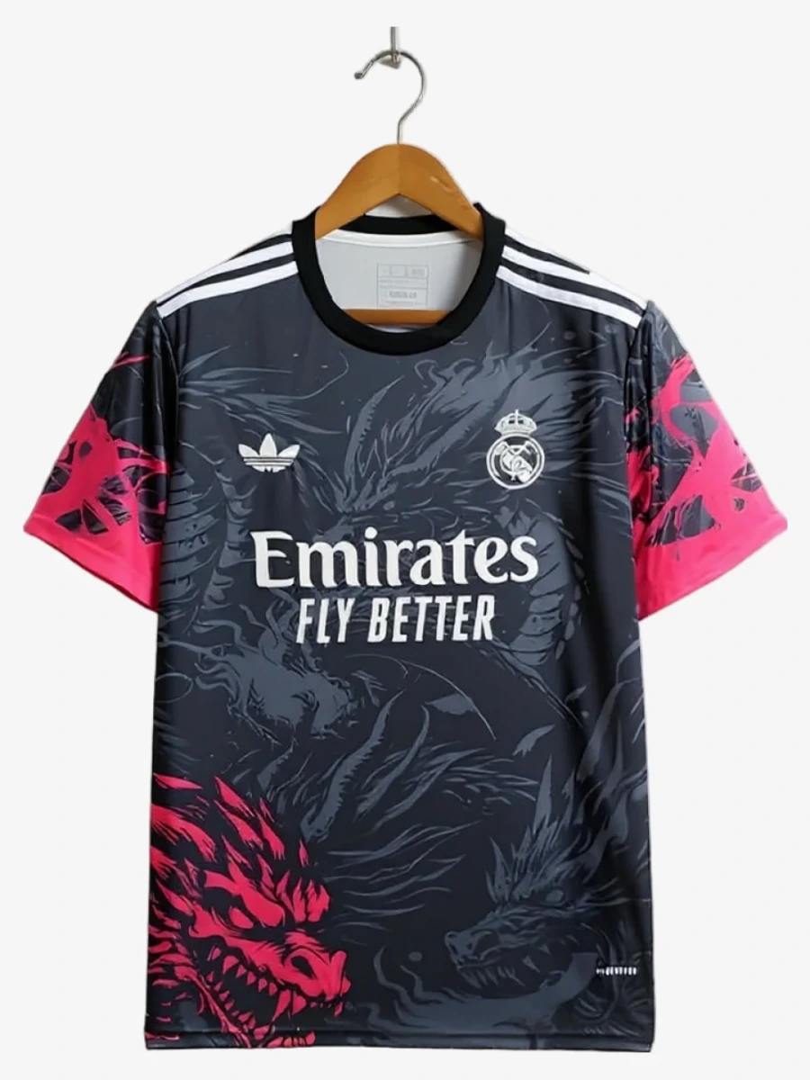 Fotbollströja Concept Real Madrid Edition Dragon Röd-Svart 2024-2025