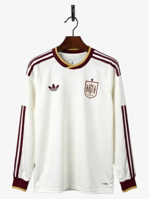 maillot-espagne-exterieur-2026-manches-longues-2 studio v12 Fotbollströja Spanien Bortatröja 2026 Långa Ärmar