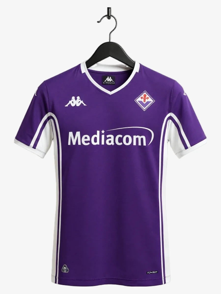 maillot-fiorentina-domicile-2025-2026 studio v12 Fotbollströja Fiorentina Hemmatröja 2025-2026