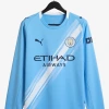 Fotbollströja Manchester City Hemma Långa Ärmar 2025-2026