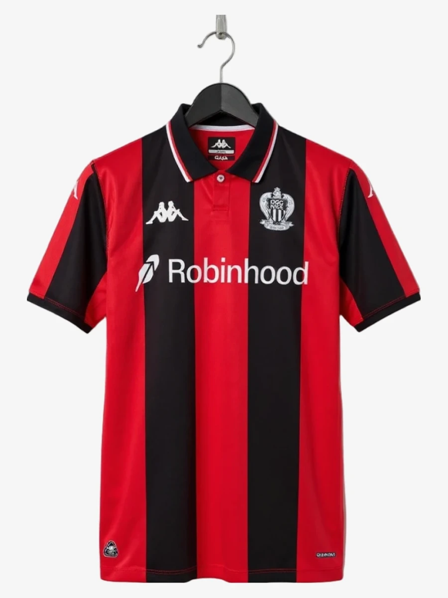 maillot-ogc-nice-domicile-2025-2026 studio v12 Fotbollströja OGC Nice Hemmatröja 2025-2026