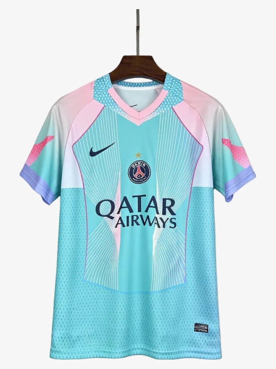 maillot-psg-concept-bleu-2025-2026 studio v12 Fotbollströja PSG Concept Blå 2025-2026