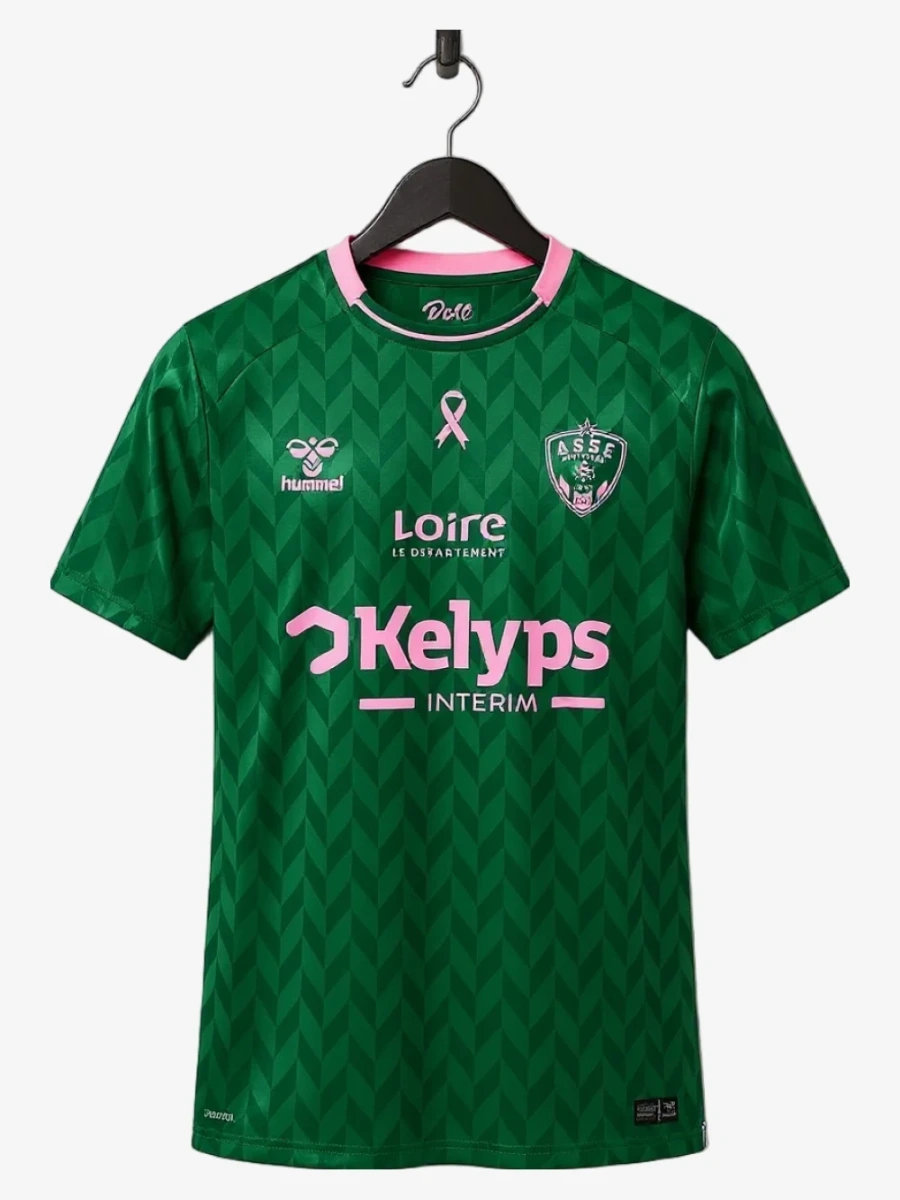 Maillot Saint-Étienne Octobre Rose 2025-2026
