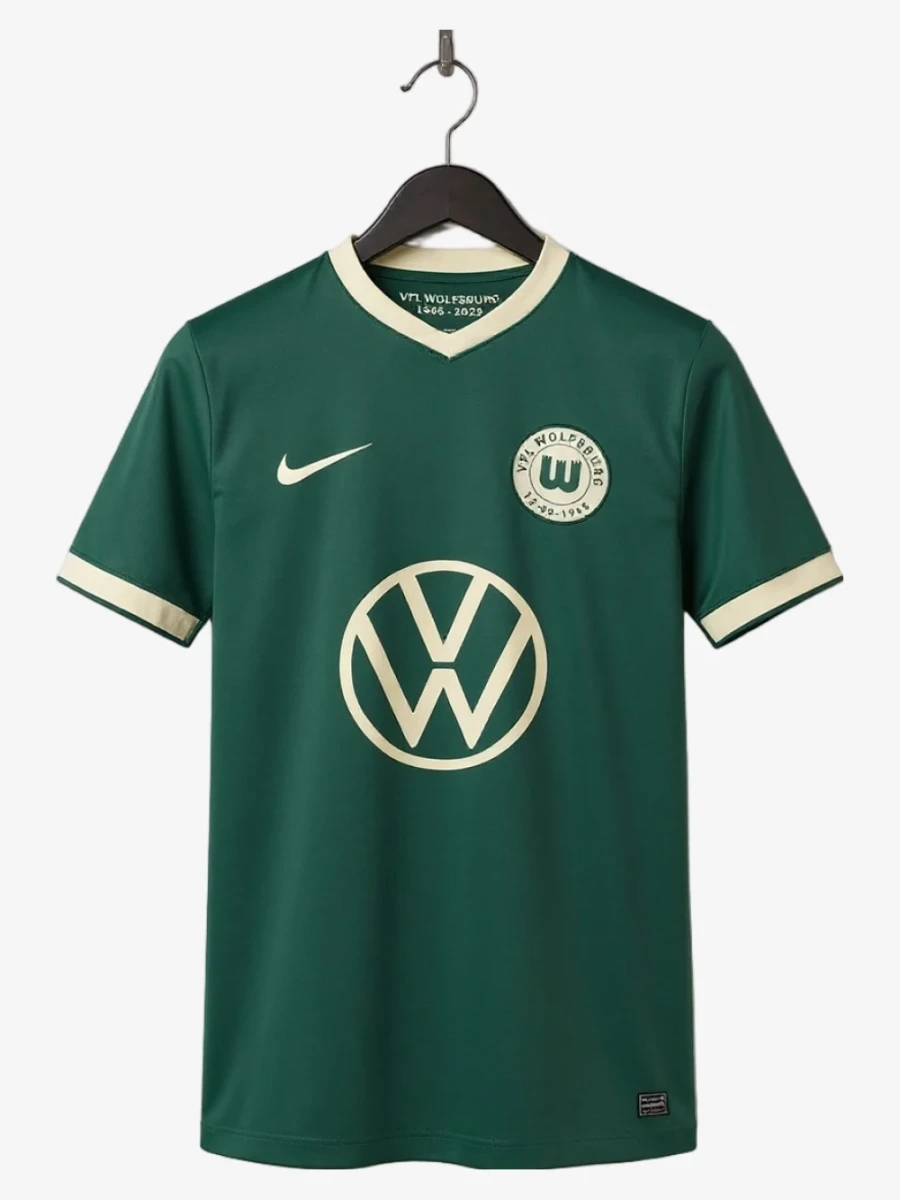 maillot-vfl-wolfsburg-anniversaire-2025-2026 studio v12 Fotbollströja Vfl Wolfsburg Jubileum 2025-2026